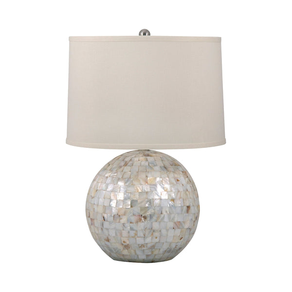 Mother of Pearl Orb Table Lamp