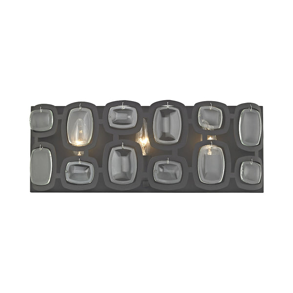 Monserrat 3 Light Vanity In Oil Rubbed Bronze With Clear Glass