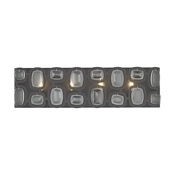 Monserrat 4 Light Vanity In Oil Rubbed Bronze With Clear Glass