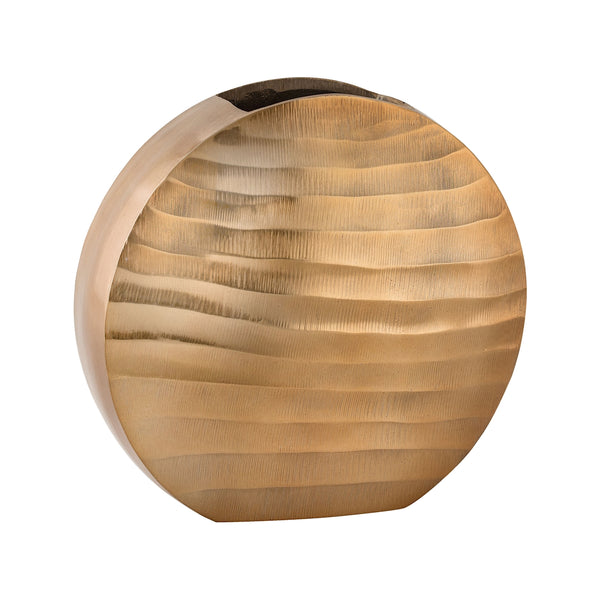 Faux Bois Oval Vase