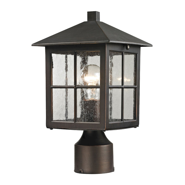 Shaker Heights 1 Light Outdoor Post Lamp In Hazelnut Bronze