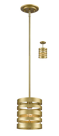 Z-Lite Memphis 1 Light Mini Pendant 441MP-SG