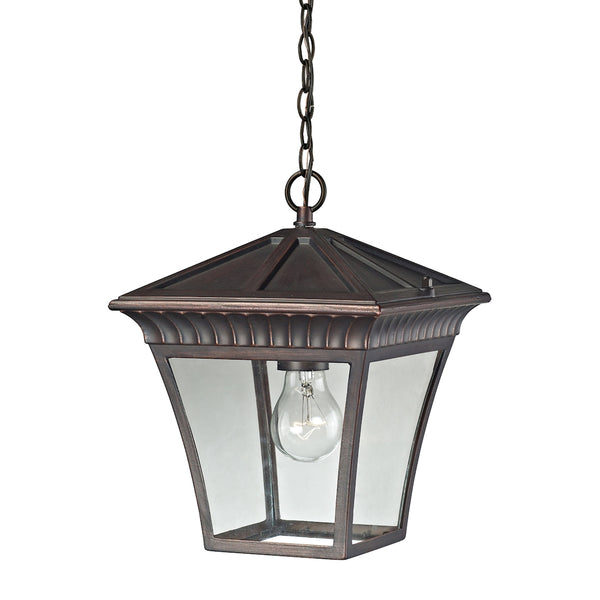 Ridgewood 1 Light Outdoor Pendant In Hazelnut Bronze