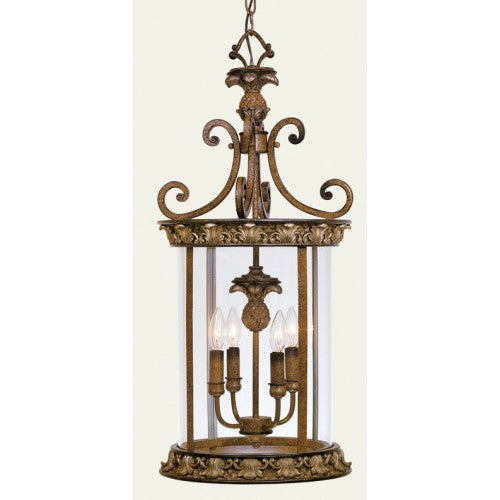 Livex Lighting Savannah 4 Light Venetian Patina Hall/Foyer
