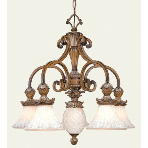 Livex Lighting Savannah 6 Light Venetian Patina Chandelier