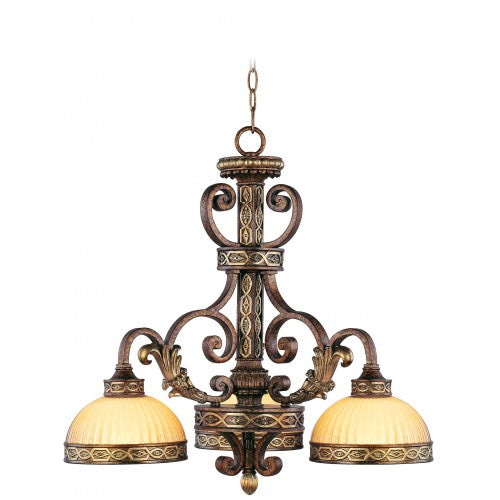 Livex Lighting Seville 3 Light PBZ Chandelier