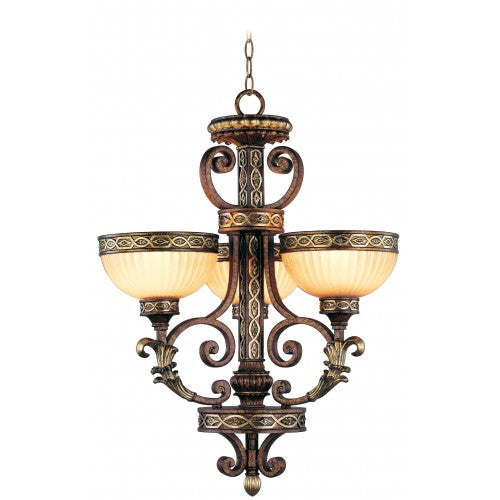 Livex Lighting Seville 3 Light PBZ Chandelier