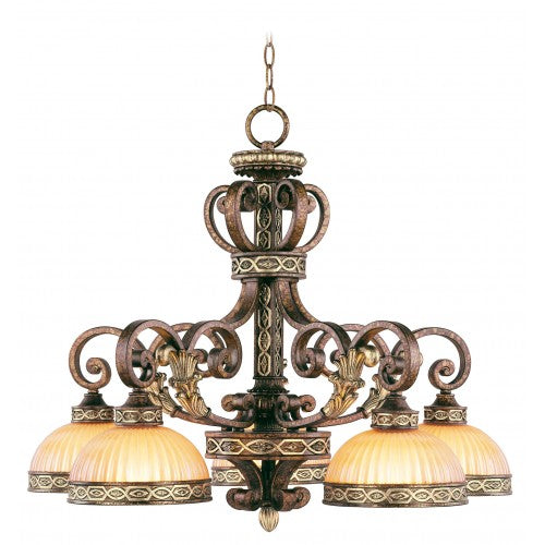 Livex Lighting Seville 5 Light PBZ Chandelier