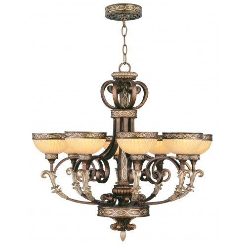 Livex Lighting Seville 8 Light PBZ Chandelier