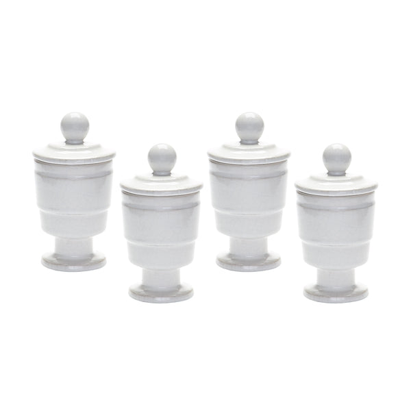 White Polar Filled Votive - Set of 4