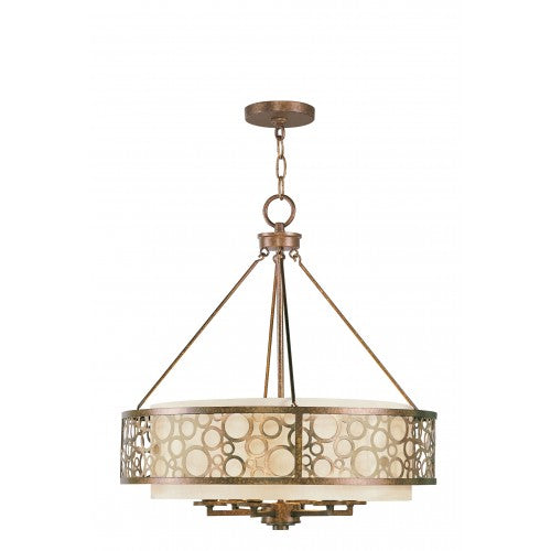 Livex Lighting Avalon 6 Light PBZ Chandelier
