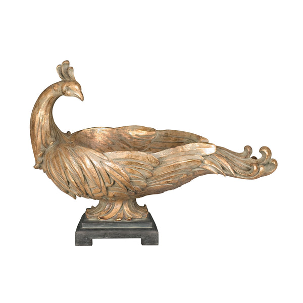 Proud Peacock Decorative Display Bowl