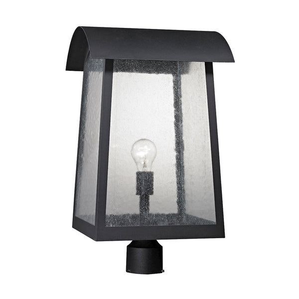 Prince Street 1 Light Outdoor Post Lamp In Matte Black