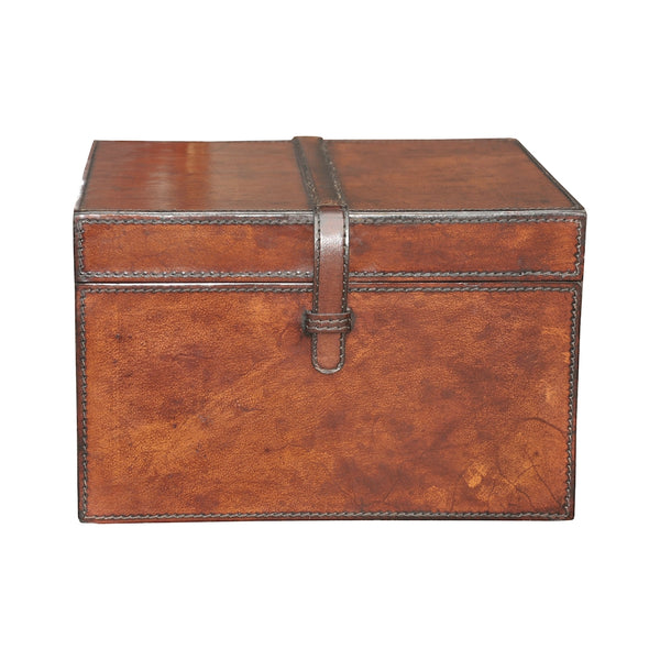 Small Stitched Leather Box