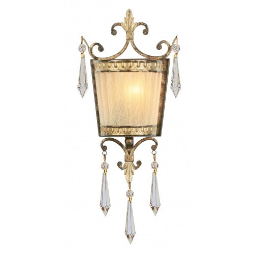 Livex Lighting La Bella 1 Light Vintage Gold Leaf Wall Sconce