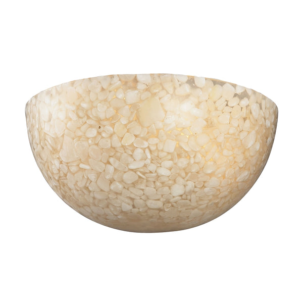 Stonybrook 2 Light Vanity In Satin Nickel And Pearl Stone Glass