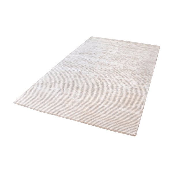 Logan Handwoven Viscose Rug In Ivory - 3ft x 5ft