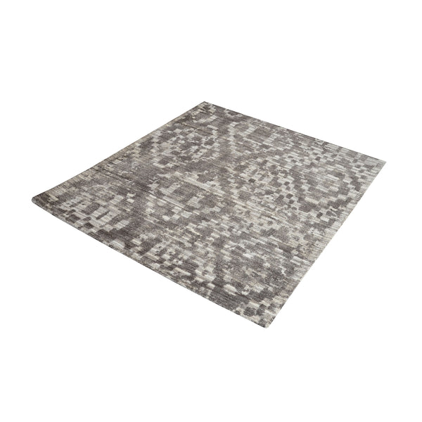 Darcie Handtufted Wool Distressed Printed Rug - 16-Inch Square