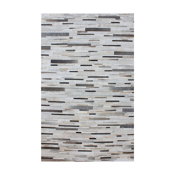 Joico Hand Stitched Leather Patchwork Rug 16x16