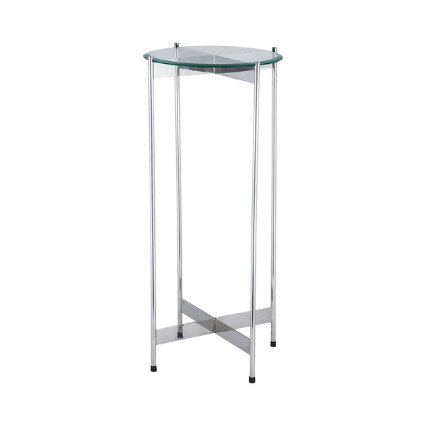 1 Wall Street Chrome Accent Table