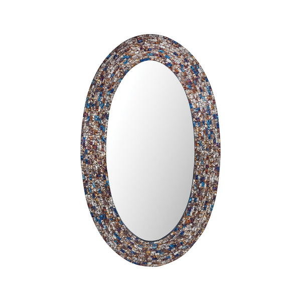 Byzantion Round Mosaic Mirror