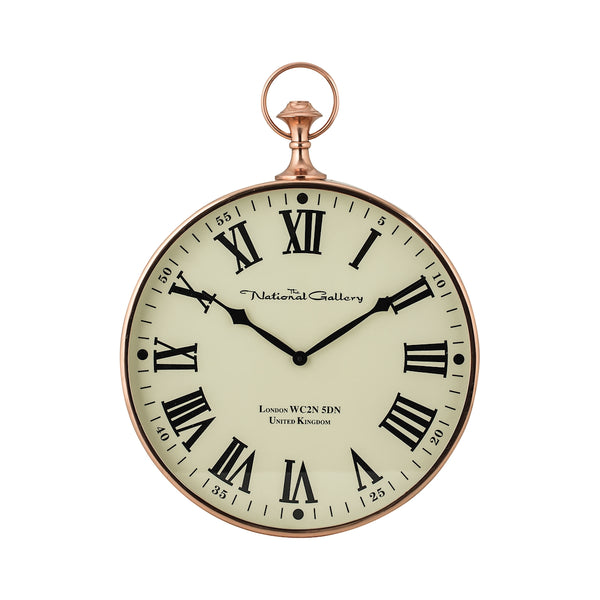 Polished Copper Wall Clock