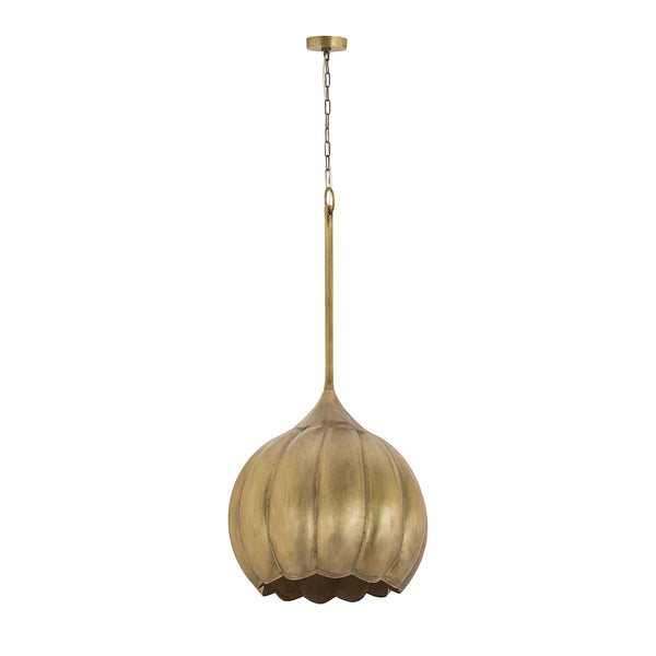 Iron Melon Large Ceiling Lamp