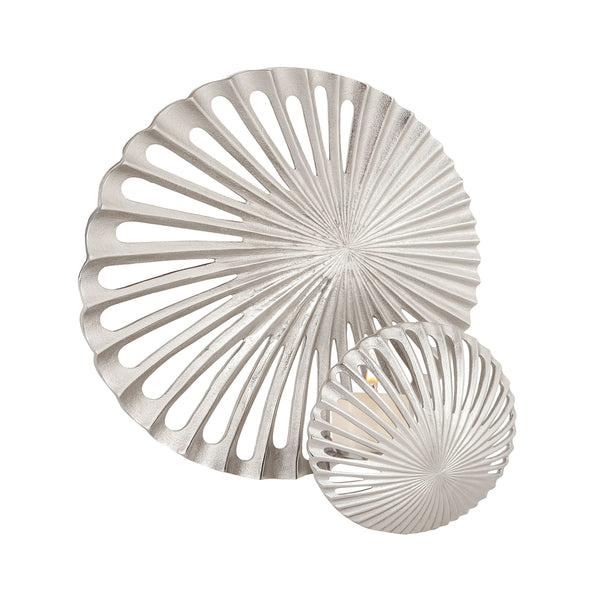 Pompano Beach Candle Sconce In Raw Textured Nickel