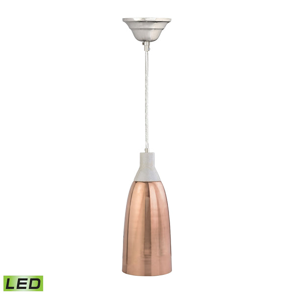 Copper And Marble LED Hanging Lamp