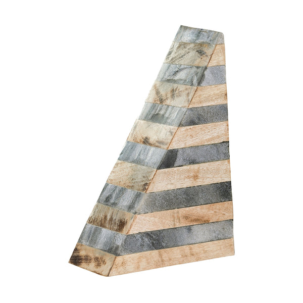 Wood And Marble Bookend