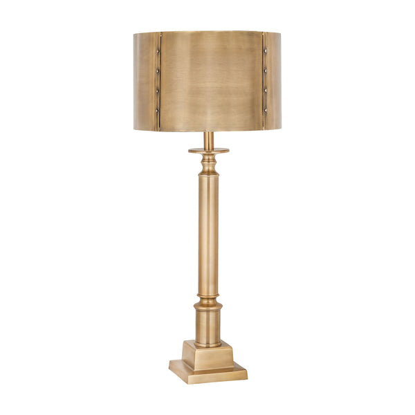Gazette 1 Light Table Lamp In Antique Brass