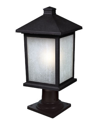 Z-Lite Holbrook 1 Light Outdoor Post Mount Light 507PHB-533PM-BK
