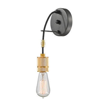 Z-Lite Troubadour 1 Light Wall Sconce 8001-1S-BRZ