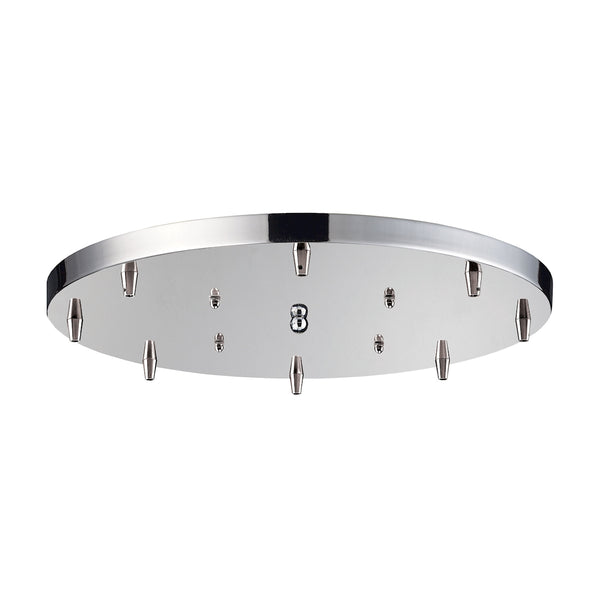 Illuminare Accessories 8 Light Round Pan In Polished Chrome