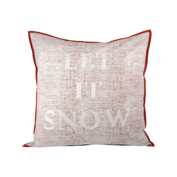 Let It Snow Pillow 24X24-Inch