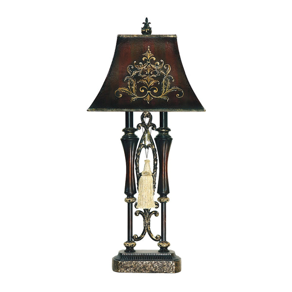 Double Tassel Iron 2 Light Table Lamp