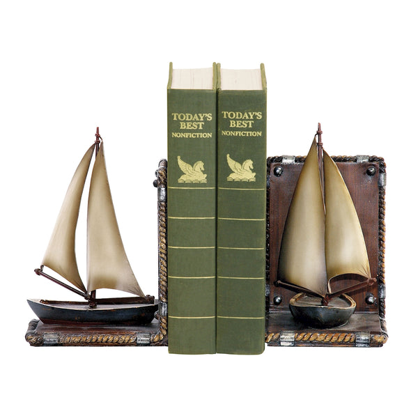 Sailboat Bookends - Pair