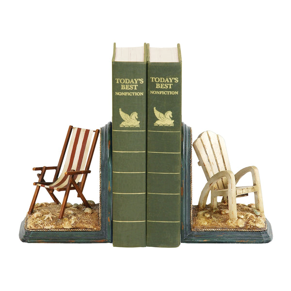 Beach Chair Bookends - Pair