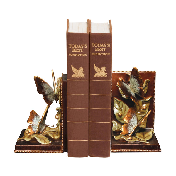 Foraging Butterflies Bookends - Pair