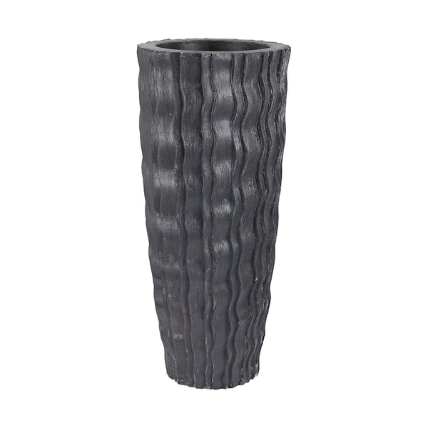 Vivo Black Ash Wave Vessel - Small