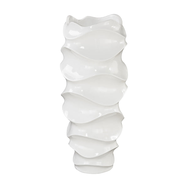 Jaya Wave Vessel In Gloss White