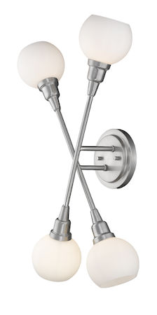 Z-Lite Tian 4 Light Wall Sconce 616-4S-BN