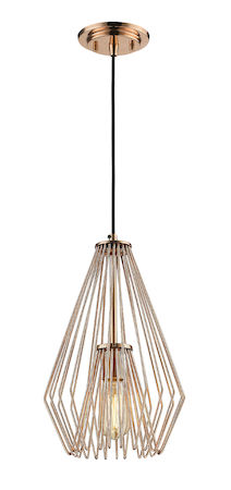 Z-Lite Quintus 1 Light Mini Pendant 442MP-CR