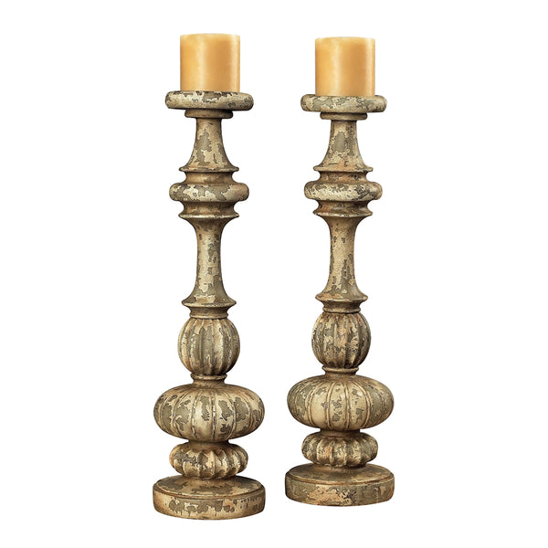 Flemish Carved Candle Holders