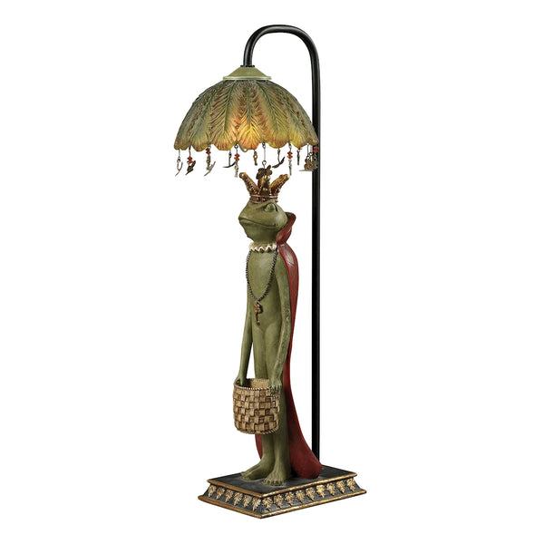 King Frog With Basket Accent Lamp