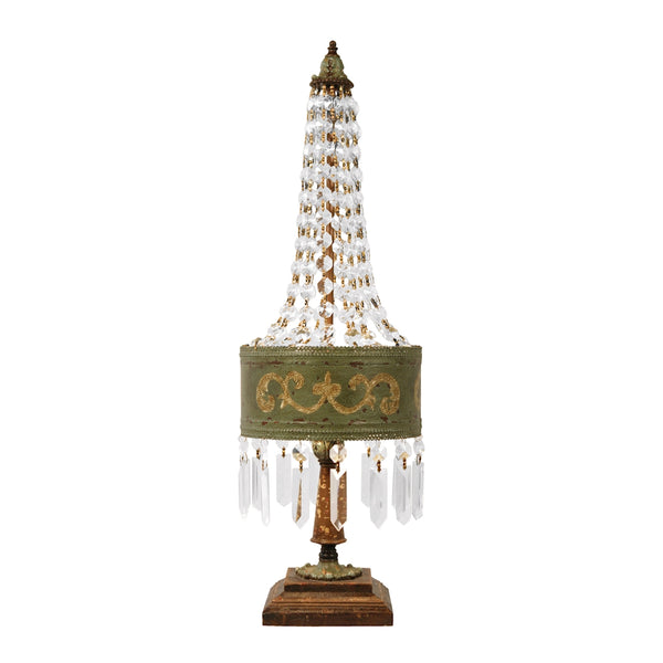 Eiffel 1 Light Table Lamp in Parisian Moss