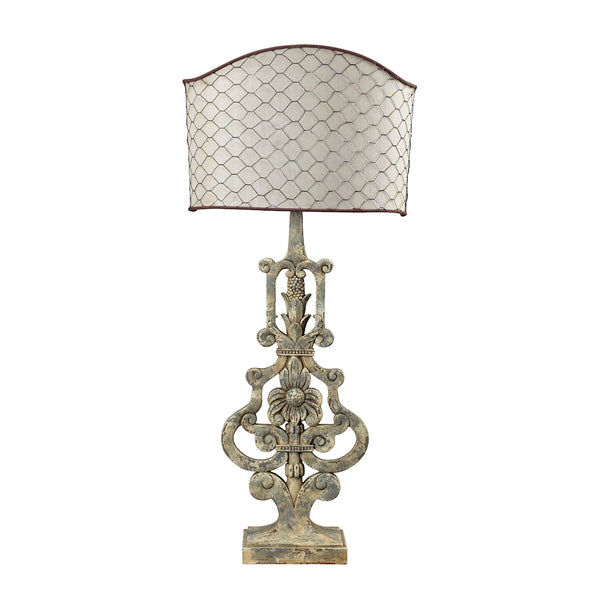 Avignon Table Lamp With Chicken Wire Shade