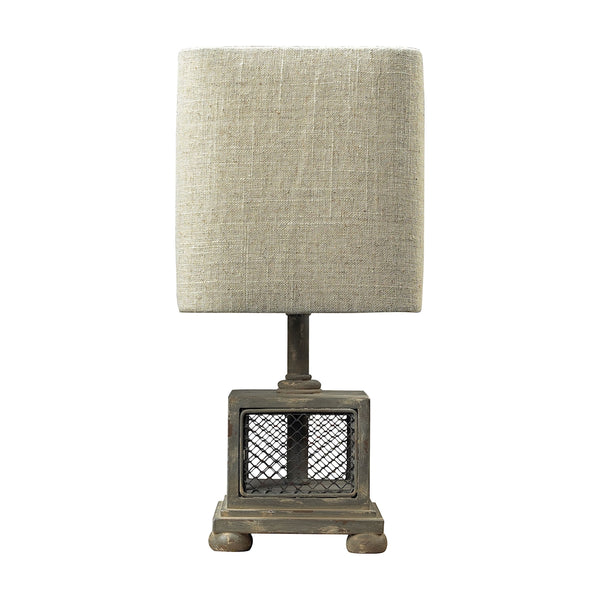 Delambre Mini Table Lamp in Montauk Grey