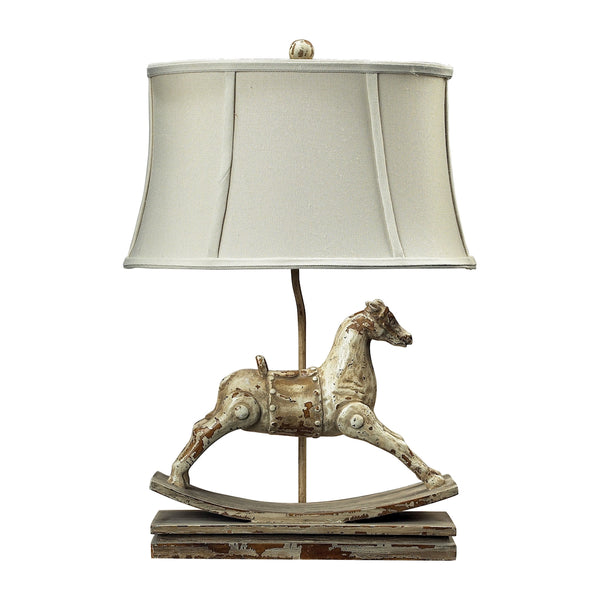 Carnavale Rocking Horse Table Lamp in Clancey Court Finish