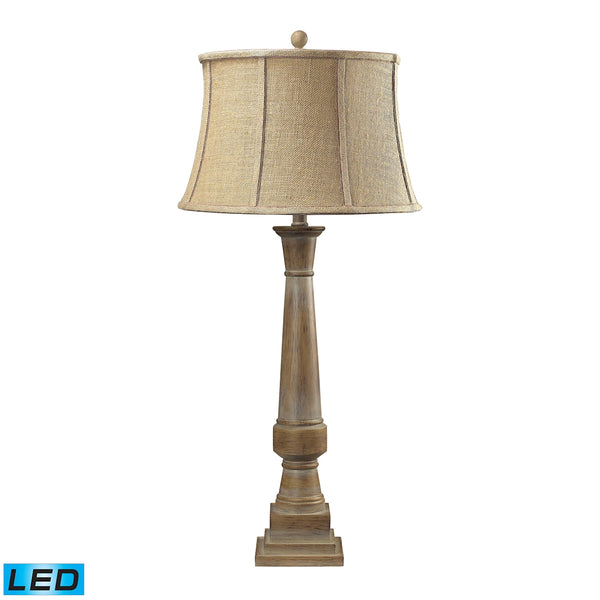 Lyerly 1 Light LED Table Lamp In Bleached Wood